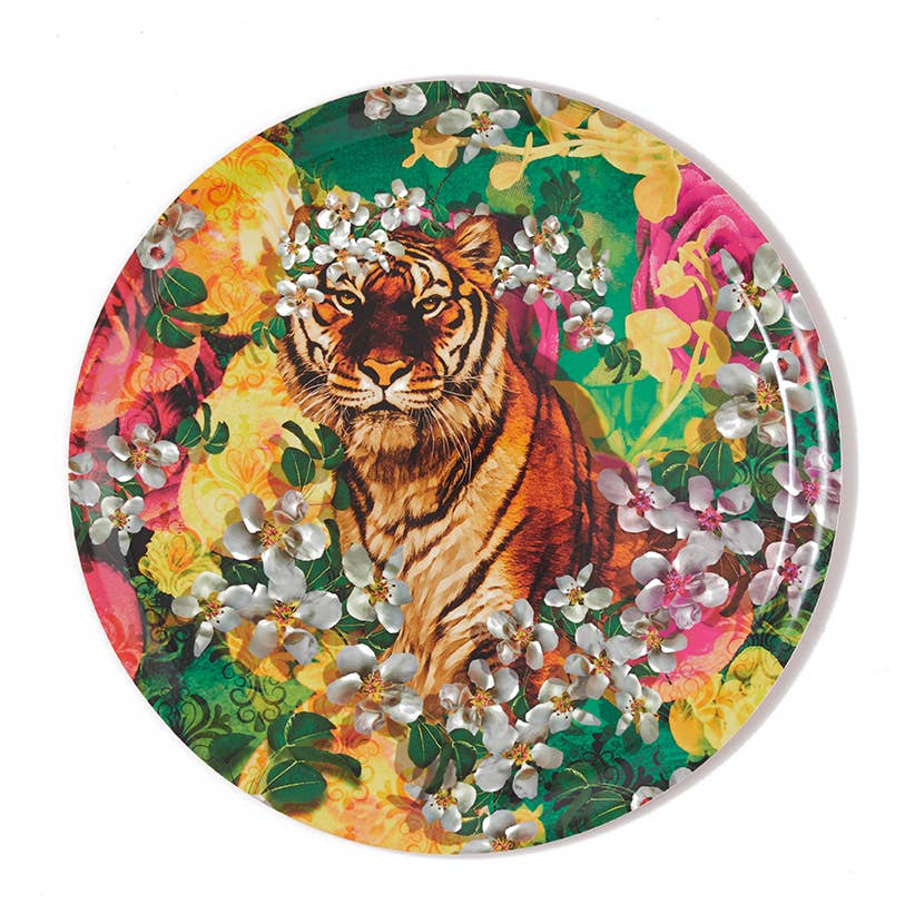 Vassoio rotondo - Lily Tiger