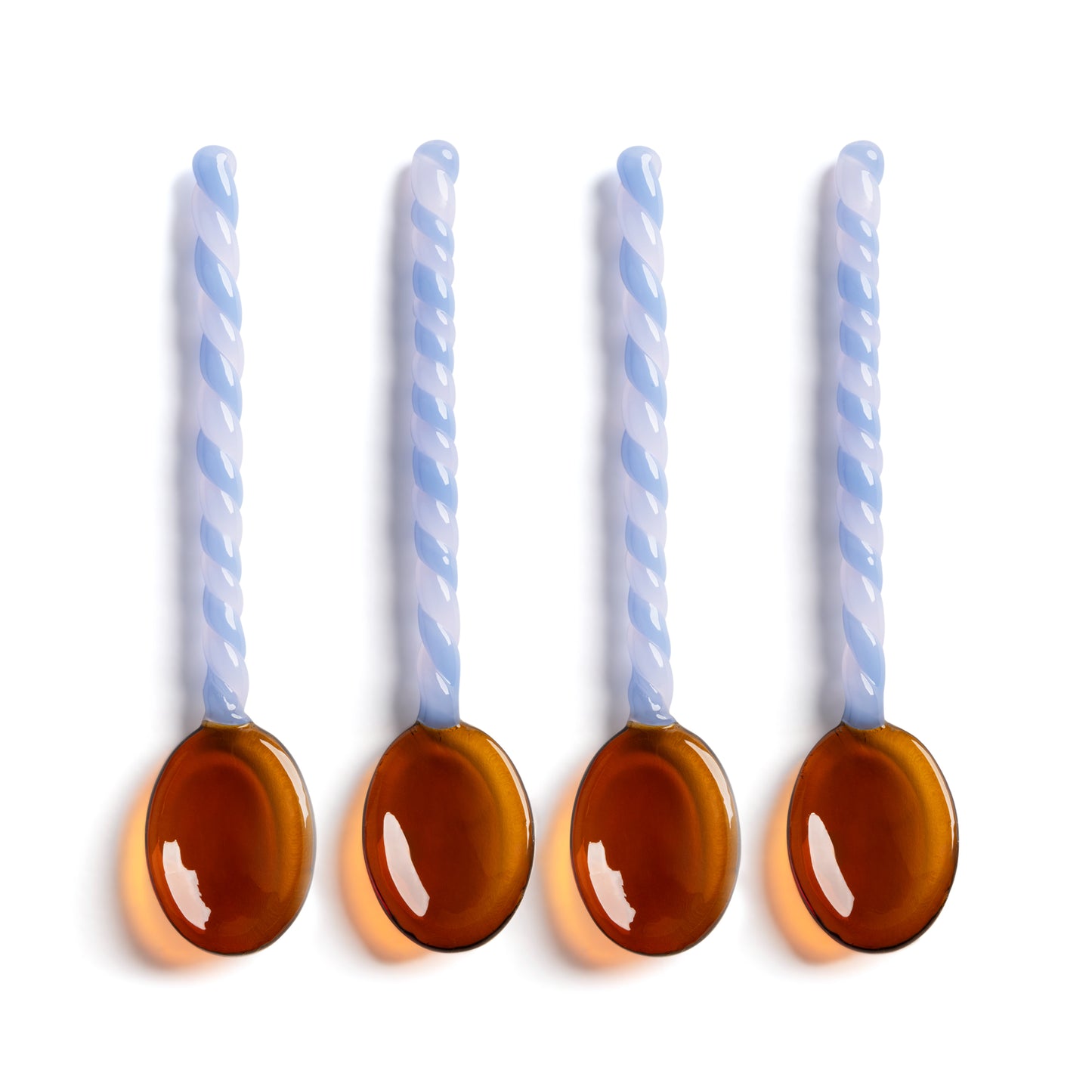 Cucchiaio duetto ambra - set da 4