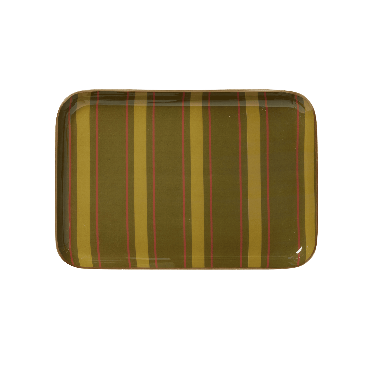 Vassoio Aperol fantasia - modello a Strisce bronzo - dim. 30,5 x 21,2 cm