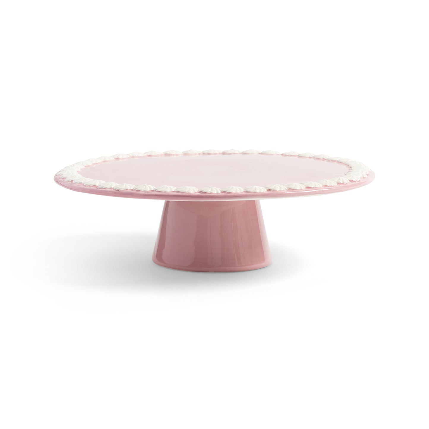 Piatto da portata per torte - whip rosa