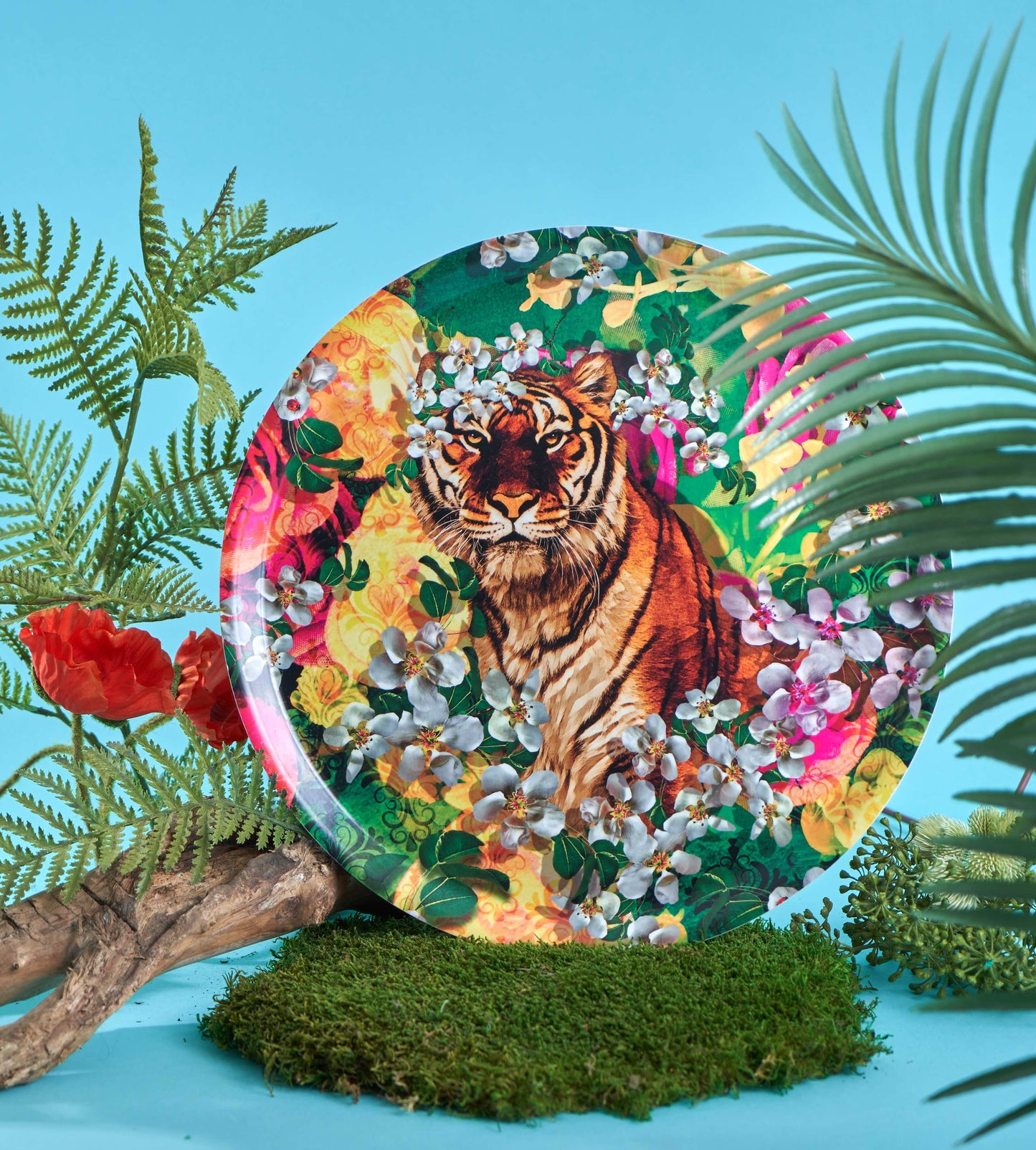 Vassoio rotondo - Lily Tiger