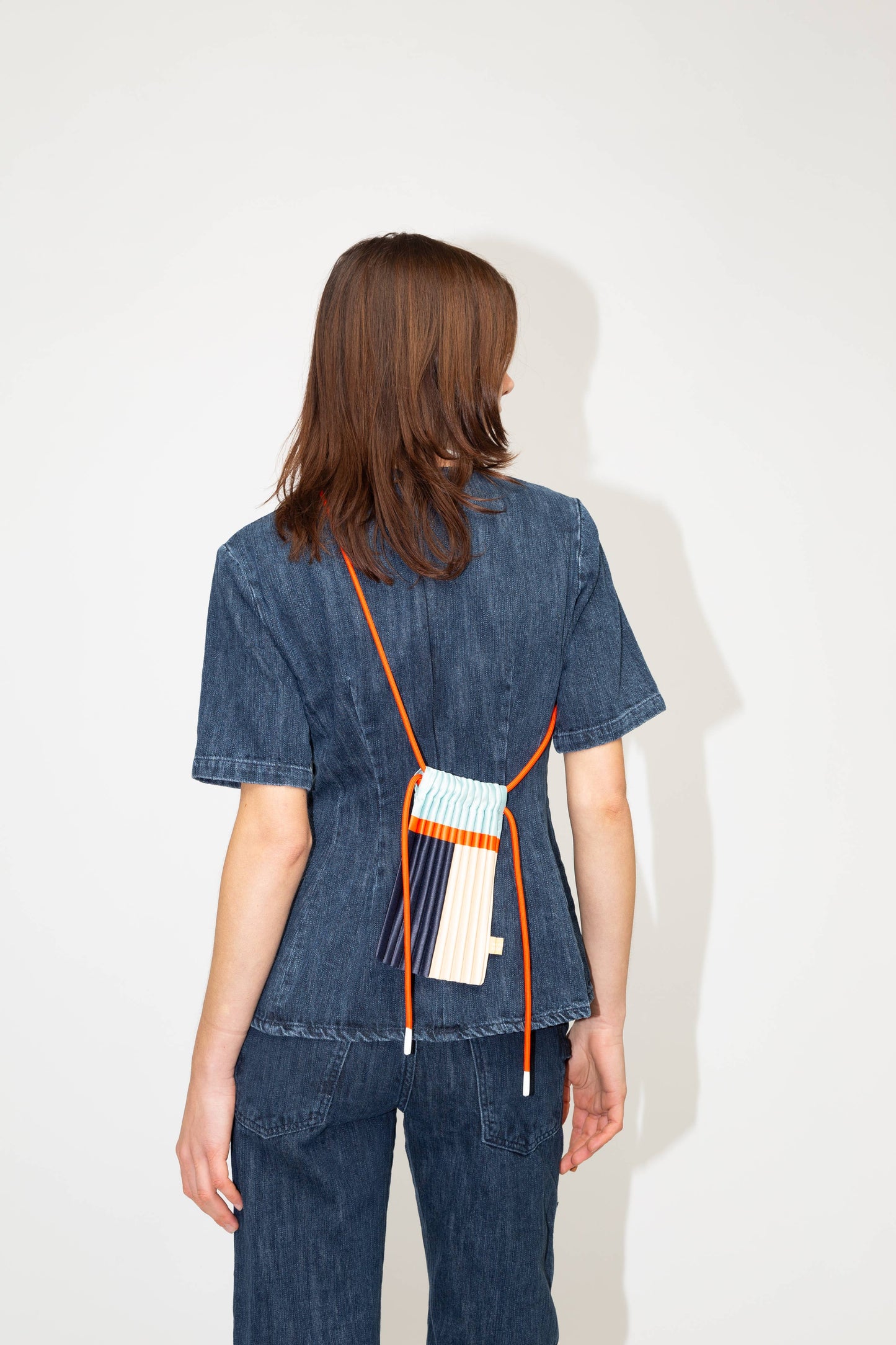 Borsa mini plissettata - modello BLU