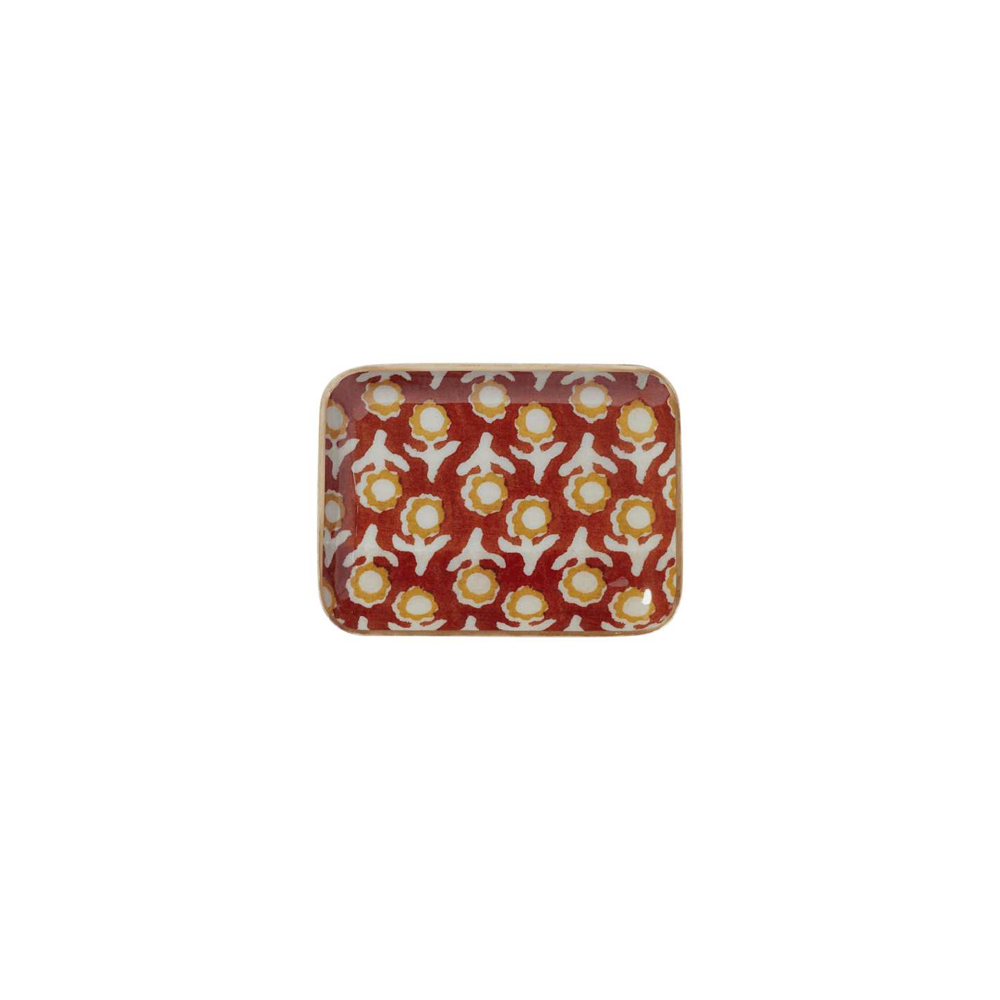 Vassoio Tiny in metallo smaltato - color Isha Squirrel - dim. 15,50 x 11,50 cm