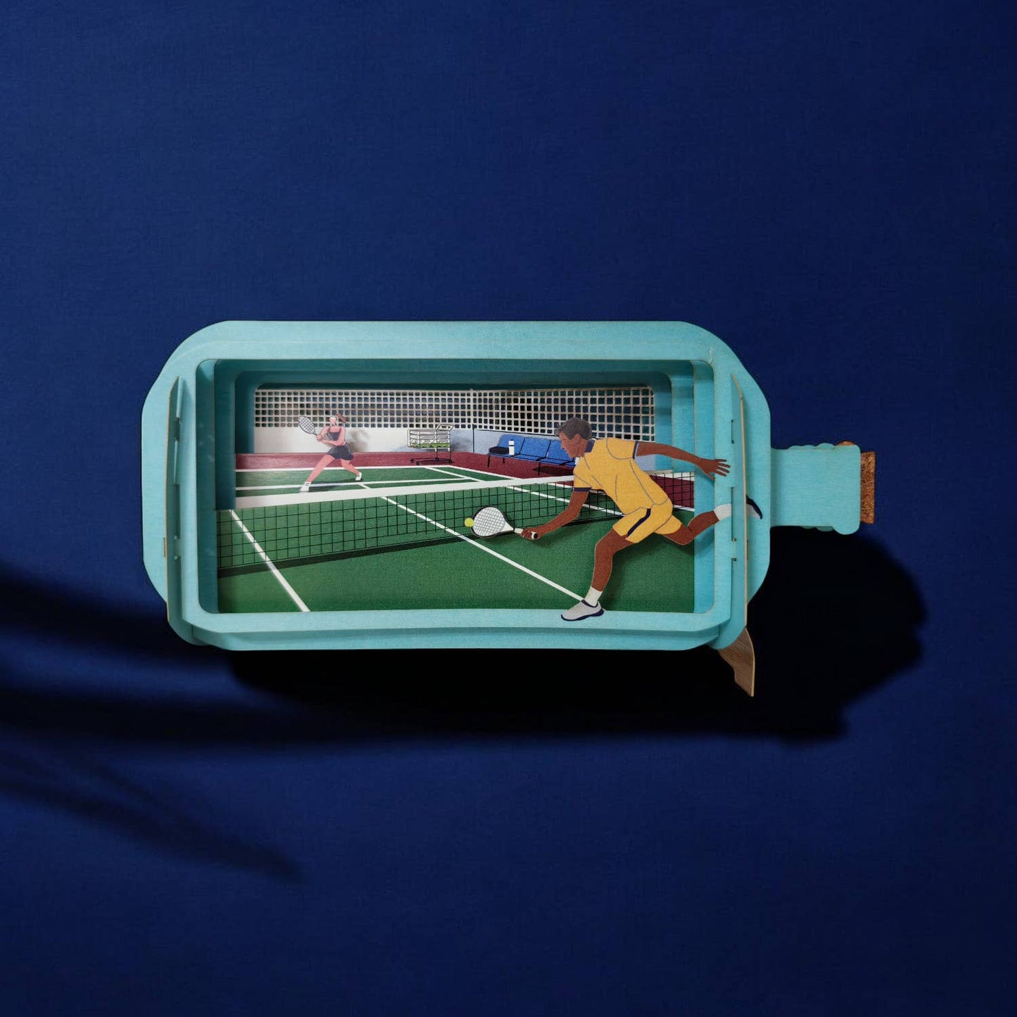 Biglietti pop-up messaggio in una bottiglia - Tennis