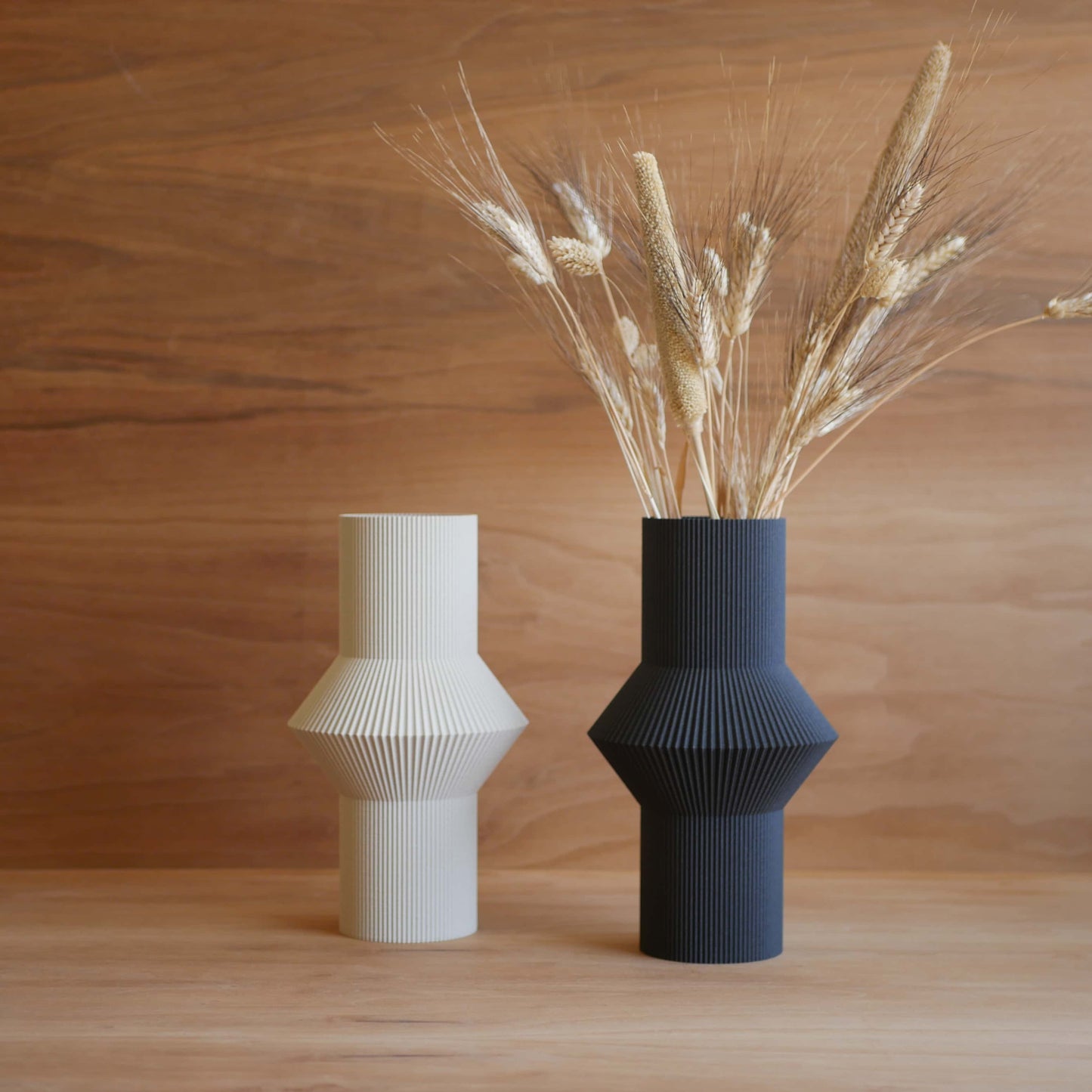 Vaso in legno riciclato HOI - perfetto per fiori secchi