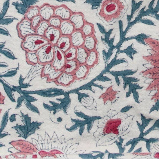 Strofinaccio da cucina Handmade - Modello Giorno di sole ciliegia - Stampato a mano - 100% cotone