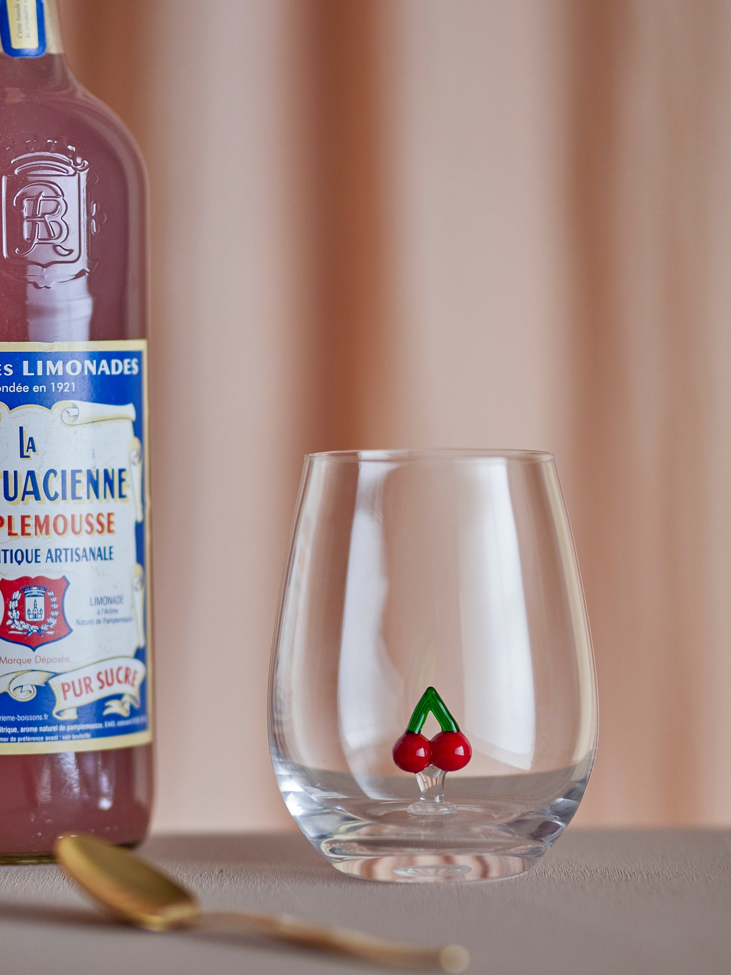 Bicchiere in vetro - Ciliegia