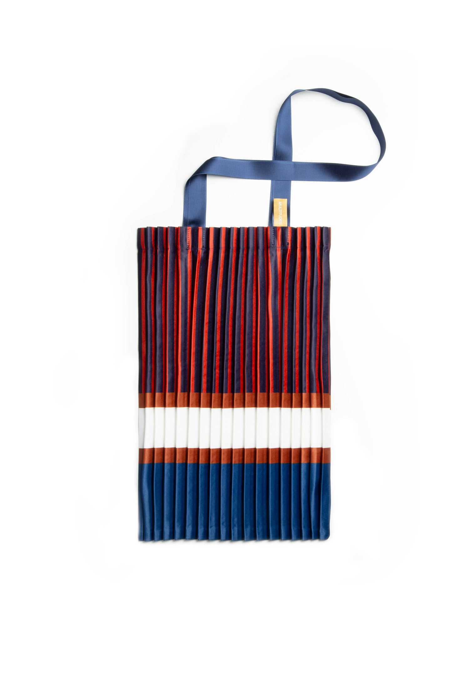 Borsa a tracolla in raso plissè - modello CHIAVARI