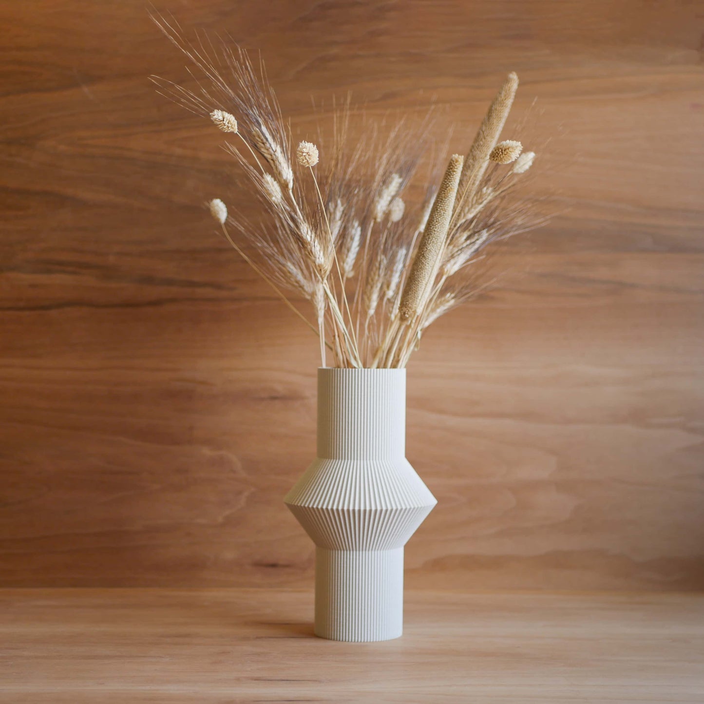 Vaso in legno riciclato HOI - perfetto per fiori secchi