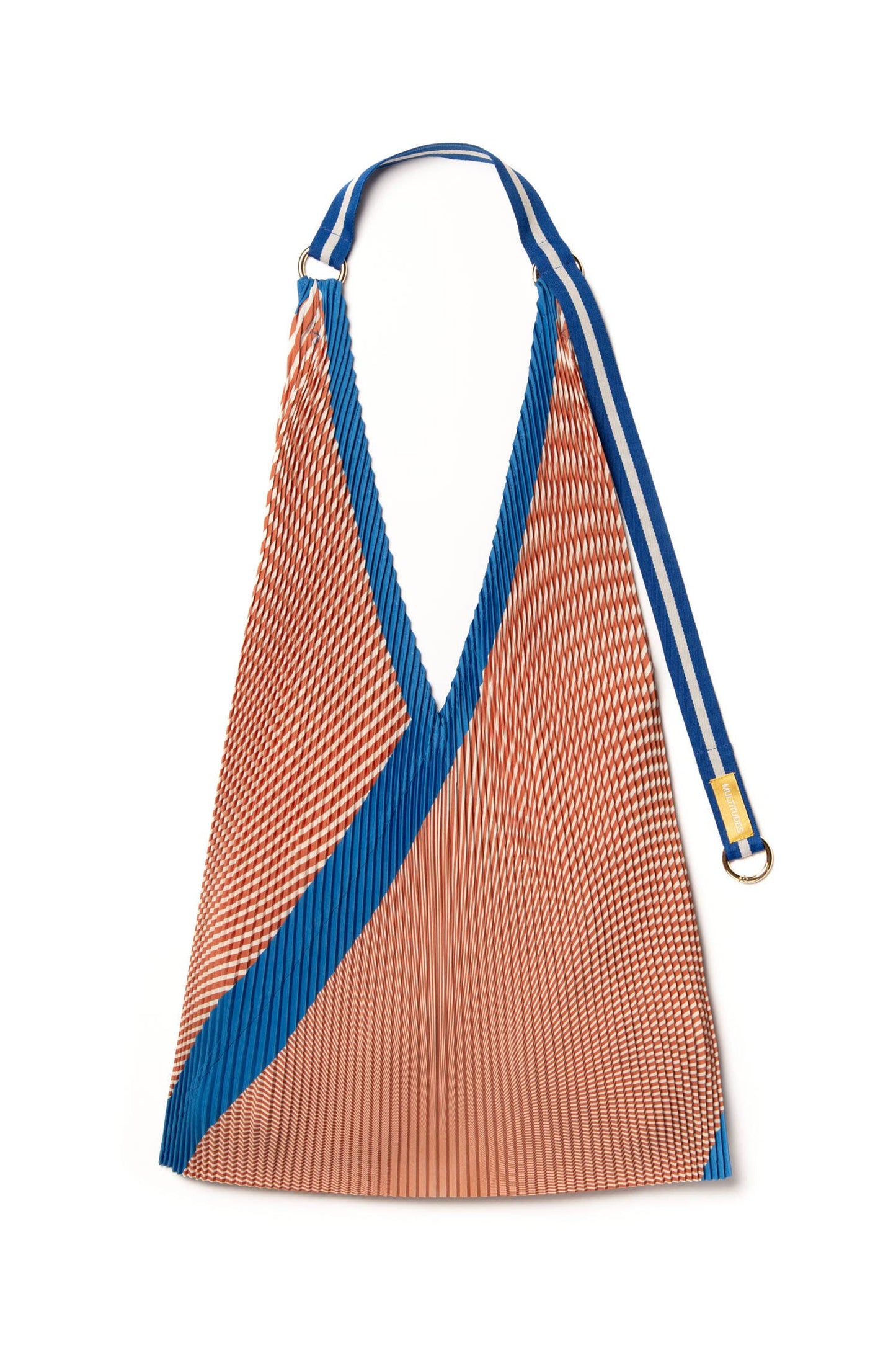 Borsa a tracolla con taglio triangolare - modello ANNA COBALT