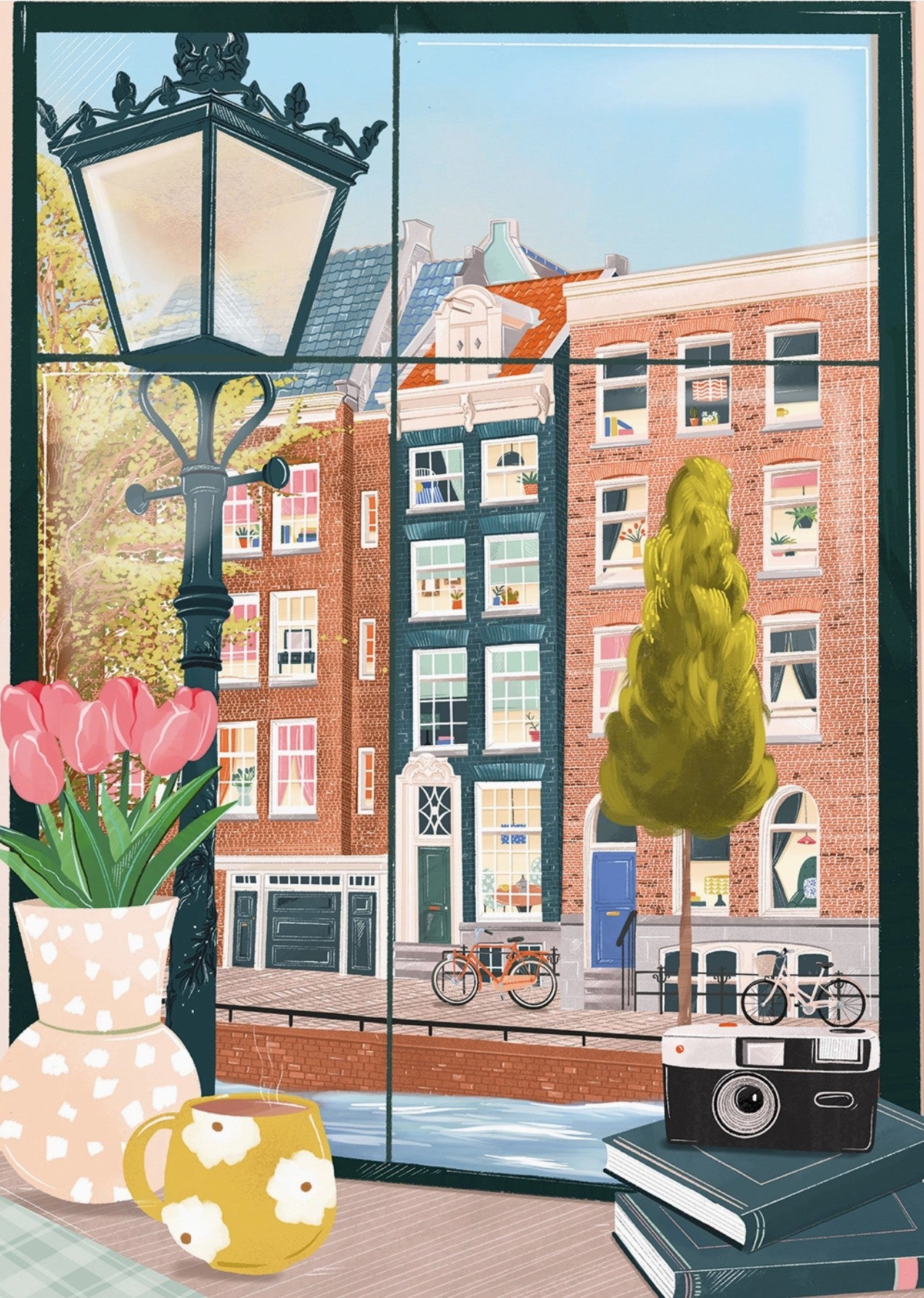 Puzzle da 500 pezzi - Amsterdam da un bar