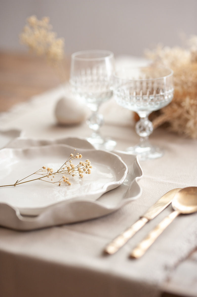 Piatto principale/vassoio - Collezione White Lotus