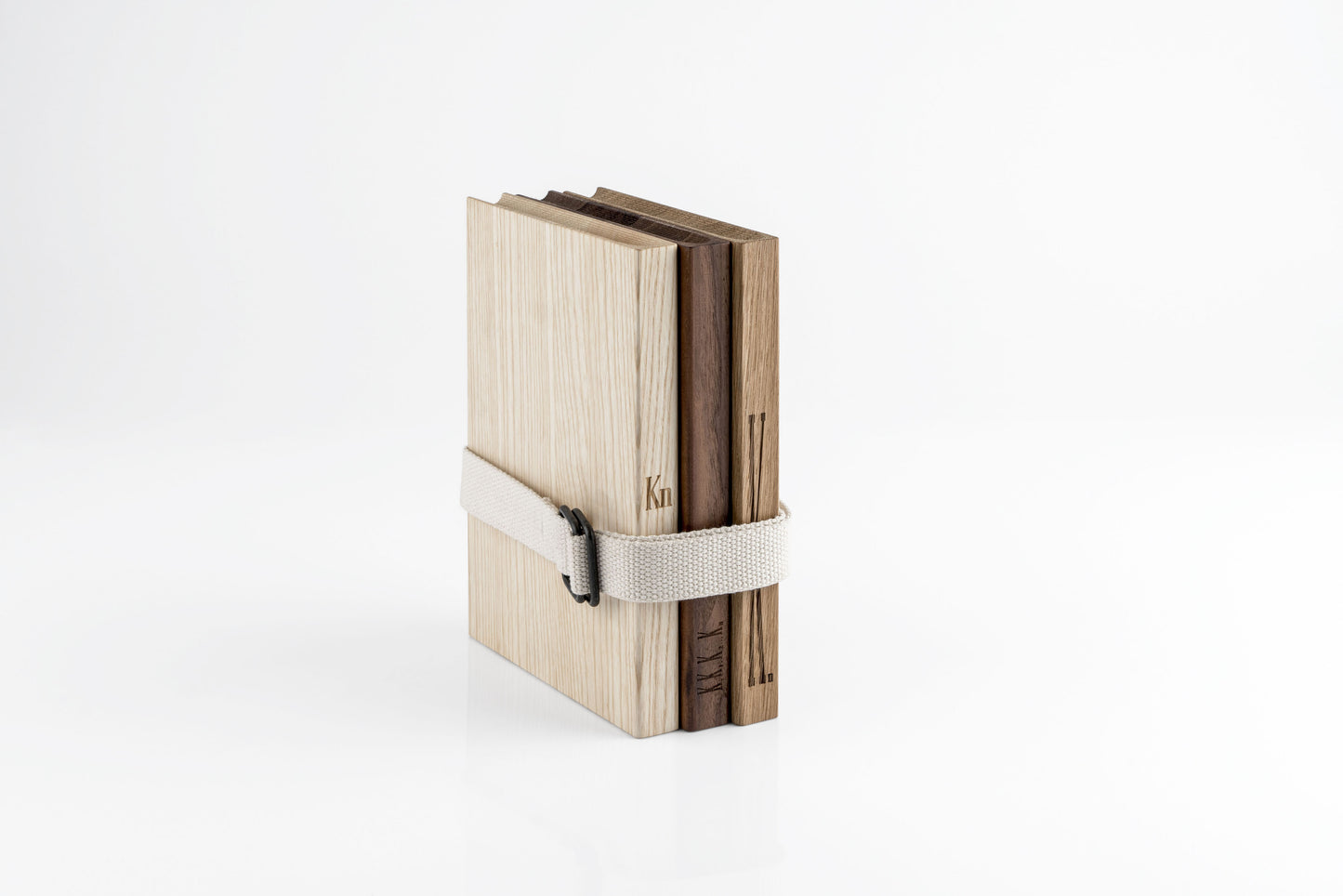 Tagliere in legno a forma di libro - KN BOOK - set di 3 pezzi - KnIndustrie