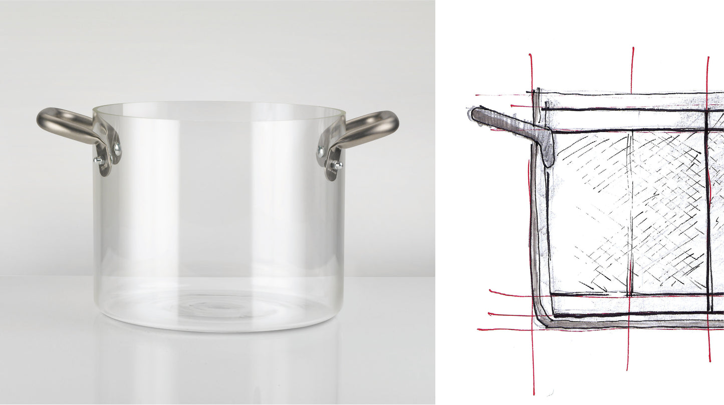 Beyond Basic - THE GLASS POT - Pentola in vetro borosilicato - Design Massimo Castagna - KnIndustrie