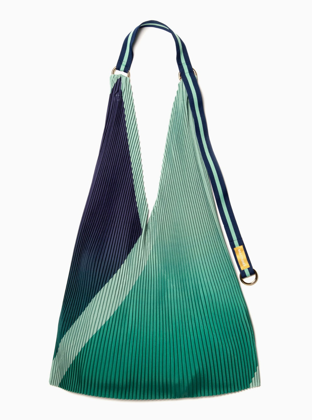 Borsa a tracolla con taglio triangolare - modello MONICA VERDE