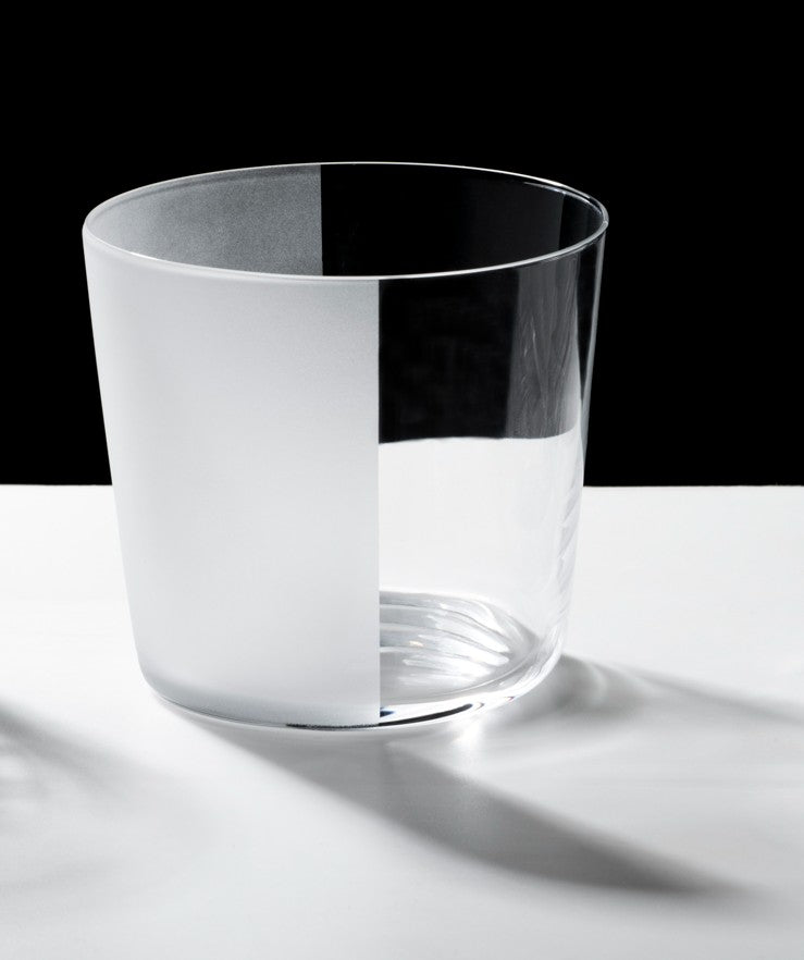 Bicchiere collezione INTAGLI - modello Opaco/Trasparente - KnIndustrie