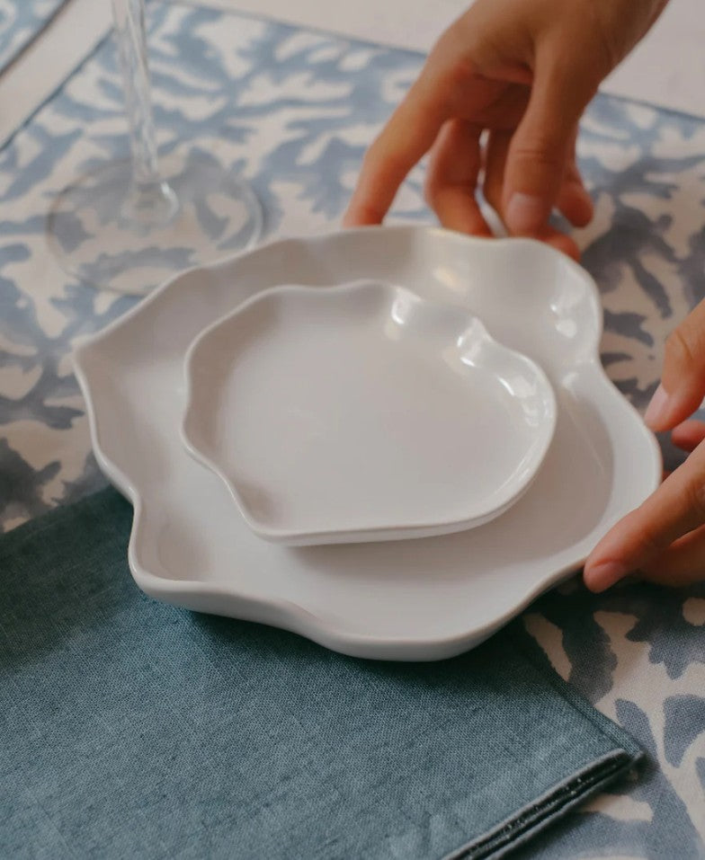 Piatto per il dolce o l'antipasto - Collezione White Lotus