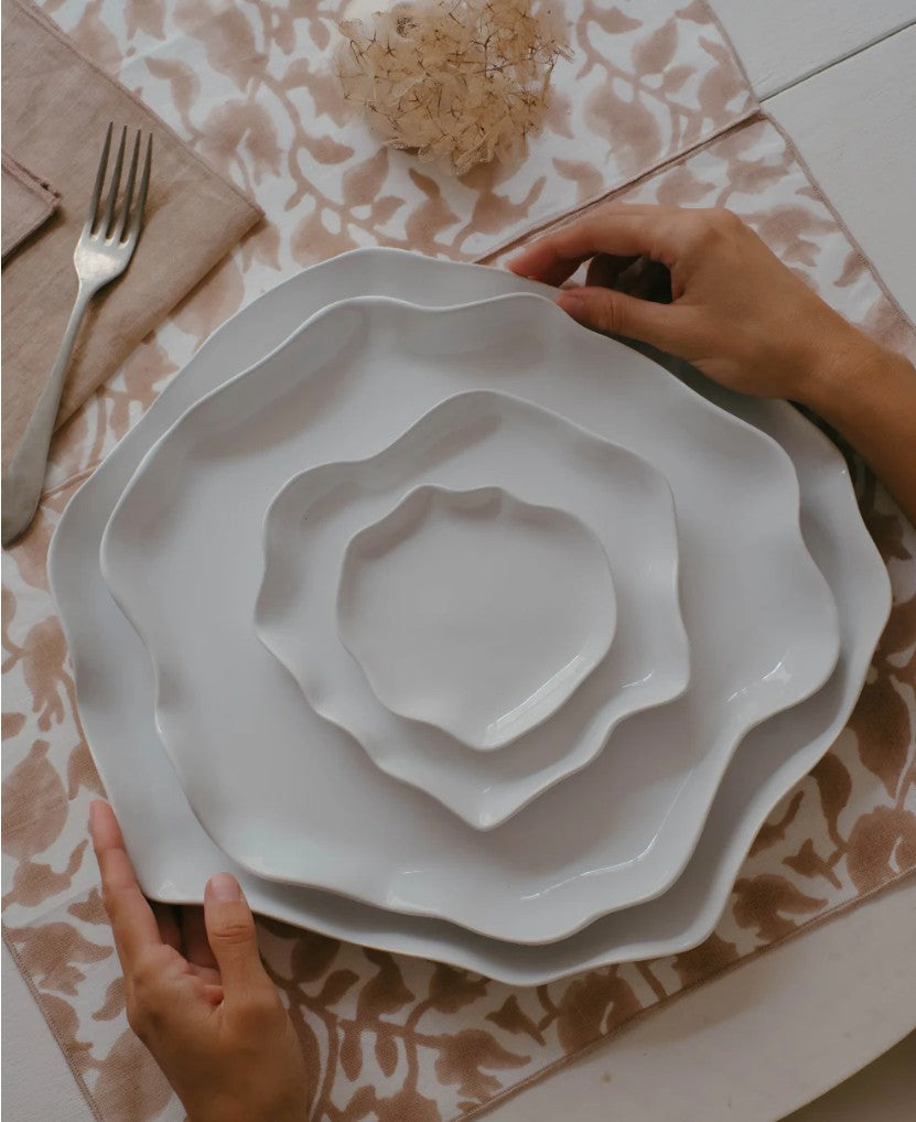 Piatto principale/vassoio - Collezione White Lotus