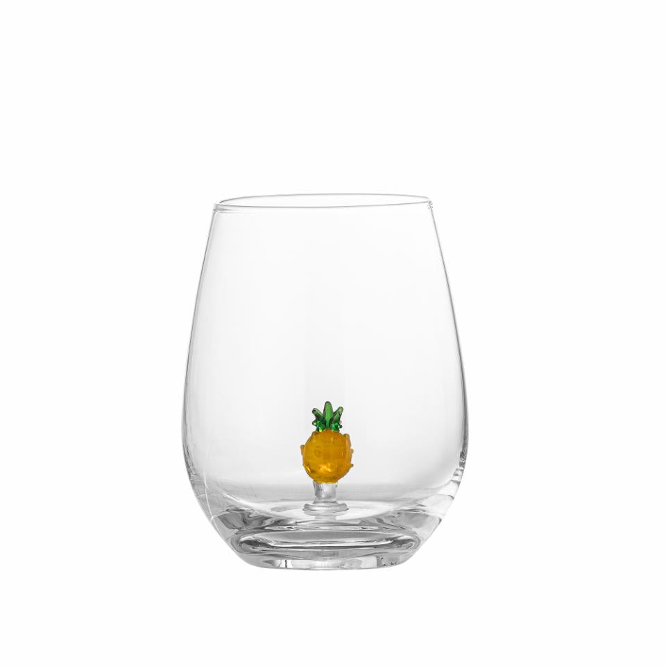 Bicchiere in vetro - Ananas