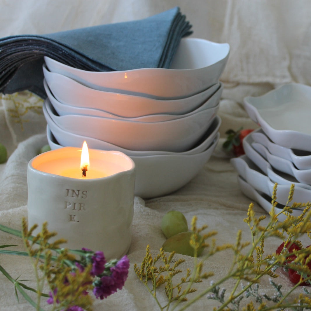 Piatto fondo/ciotola - Collezione White Lotus