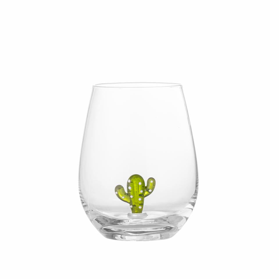 Bicchiere in vetro - Cactus