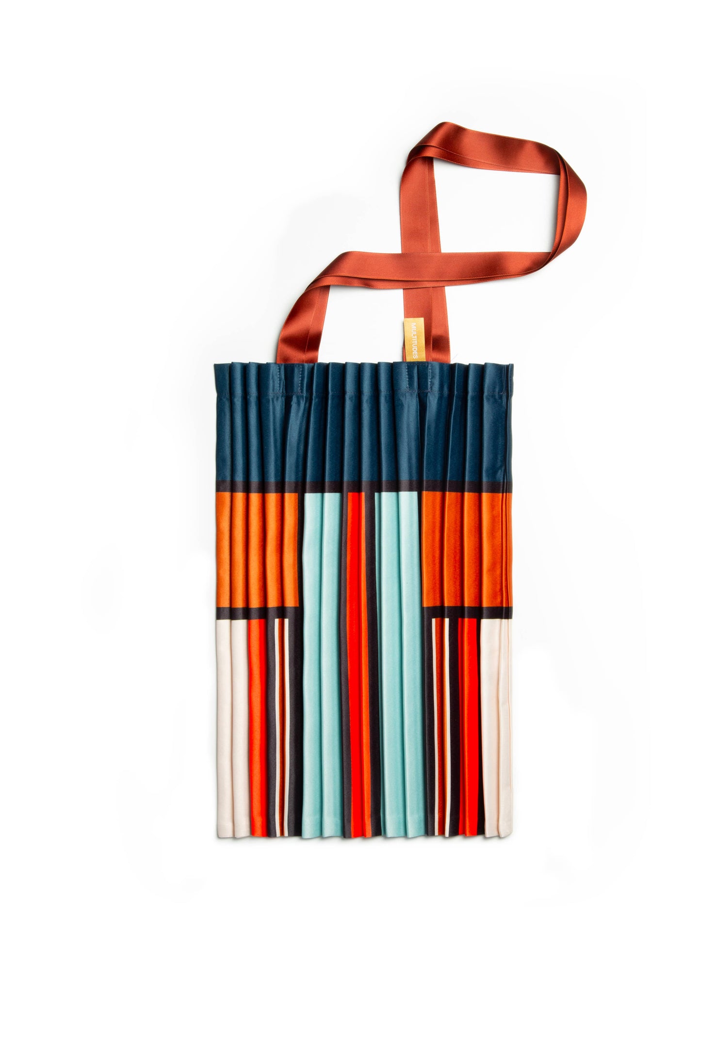 Borsa a tracolla in raso plissè - modello CHIA