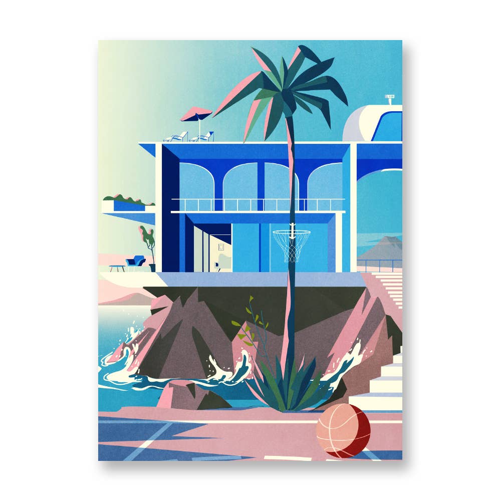 Poster d'arte - Giocare a casa - dim. 21 x 30 cm