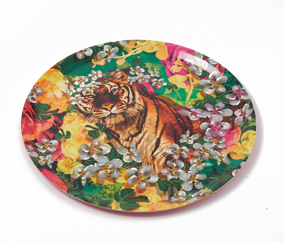 Vassoio rotondo - Lily Tiger