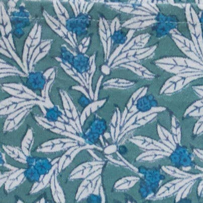 Strofinaccio da cucina Handmade - modello Wakame Blu - stampato a mano - 100% Cotone