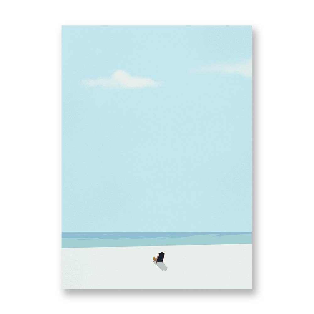 Poster artistico - Spiaggia bianca - di. 21 x 30 cm
