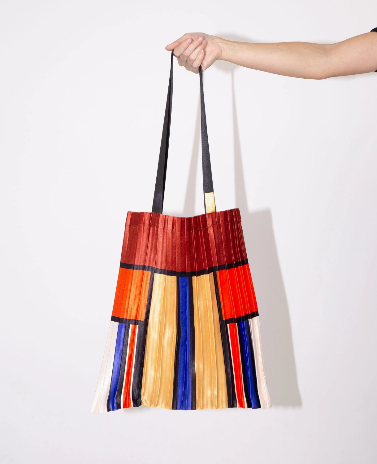 Borsa a tracolla in raso plissè - modello GALLURA