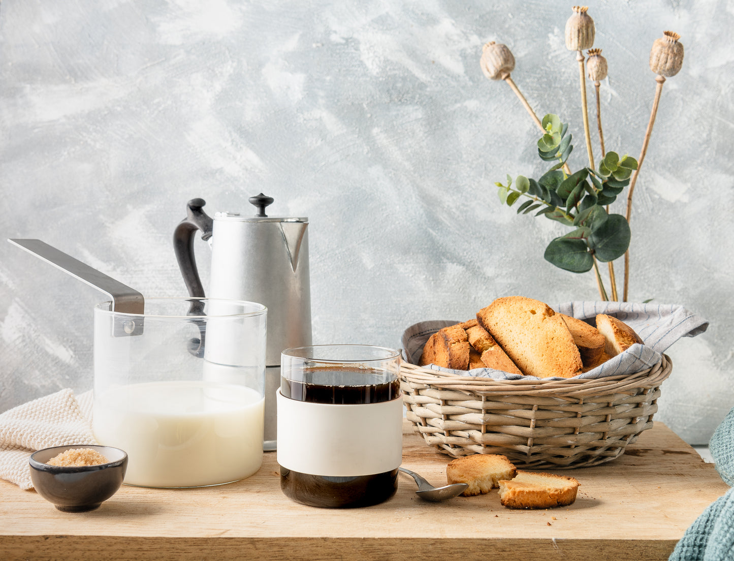 THE KETTLE - Bollilatte in vetro borosilicato - Design Lara Caffi (2018) - KnIndustrie