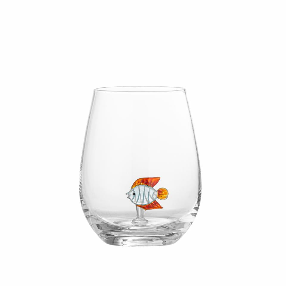 Bicchiere in vetro - Pesce