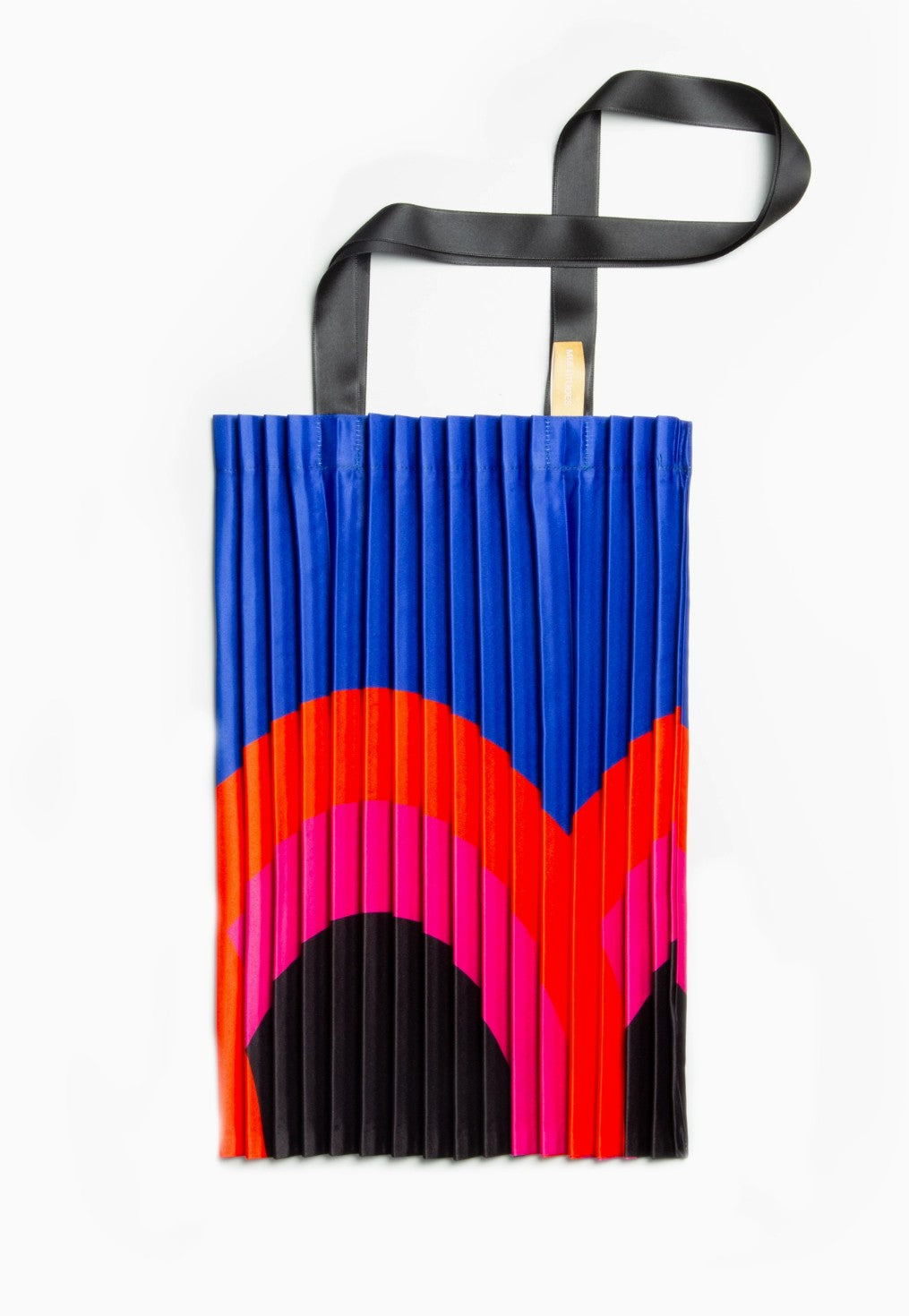 Borsa a tracolla in raso plissè - modello RAINBOW