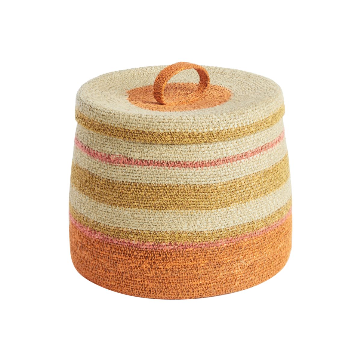 Cestino Scatola S - Arancione/Mais - dim. 26 × 26 × 21 cm