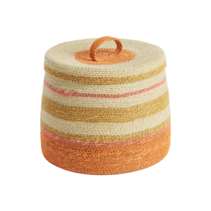 Cestino Scatola S - Arancione/Mais - dim. 26 × 26 × 21 cm