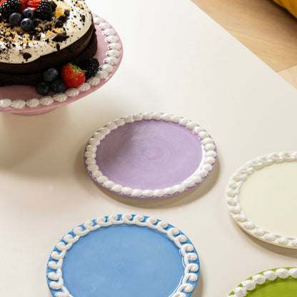 Piatto da portata per torte - whip rosa