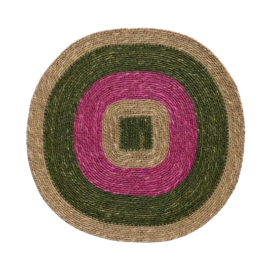 Tovaglietta in giunco marino: colore Mada - Magenta