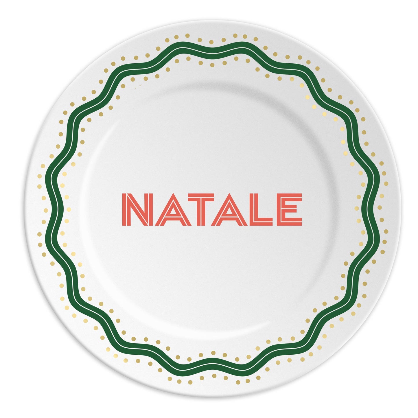 NATALE - Piatto in porcellana regalo perfetto per il Natale
