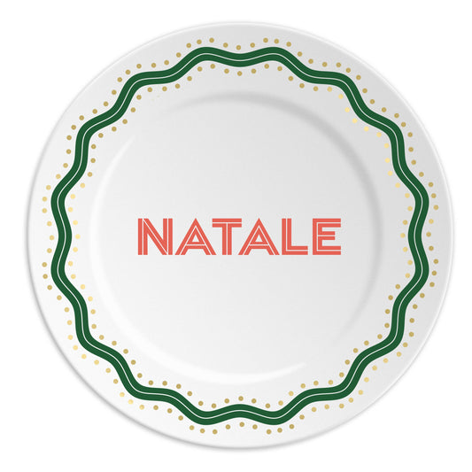 NATALE - Piatto in porcellana regalo perfetto per il Natale