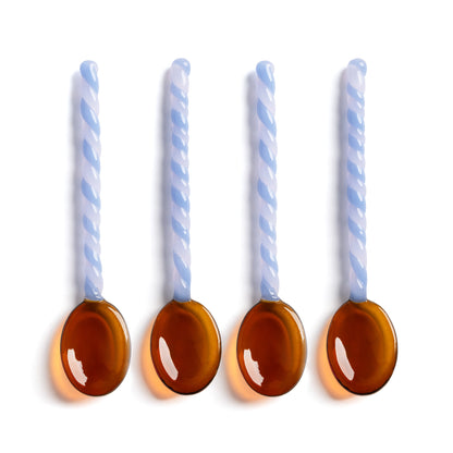 Cucchiaio duetto ambra - set da 4