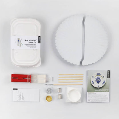Kit Kintsugi - oro e argento - Riparazione ceramica fai da te