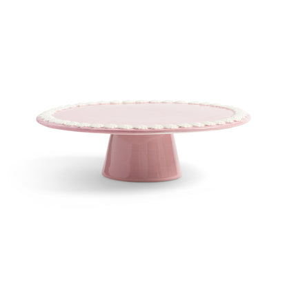 Piatto da portata per torte - whip rosa