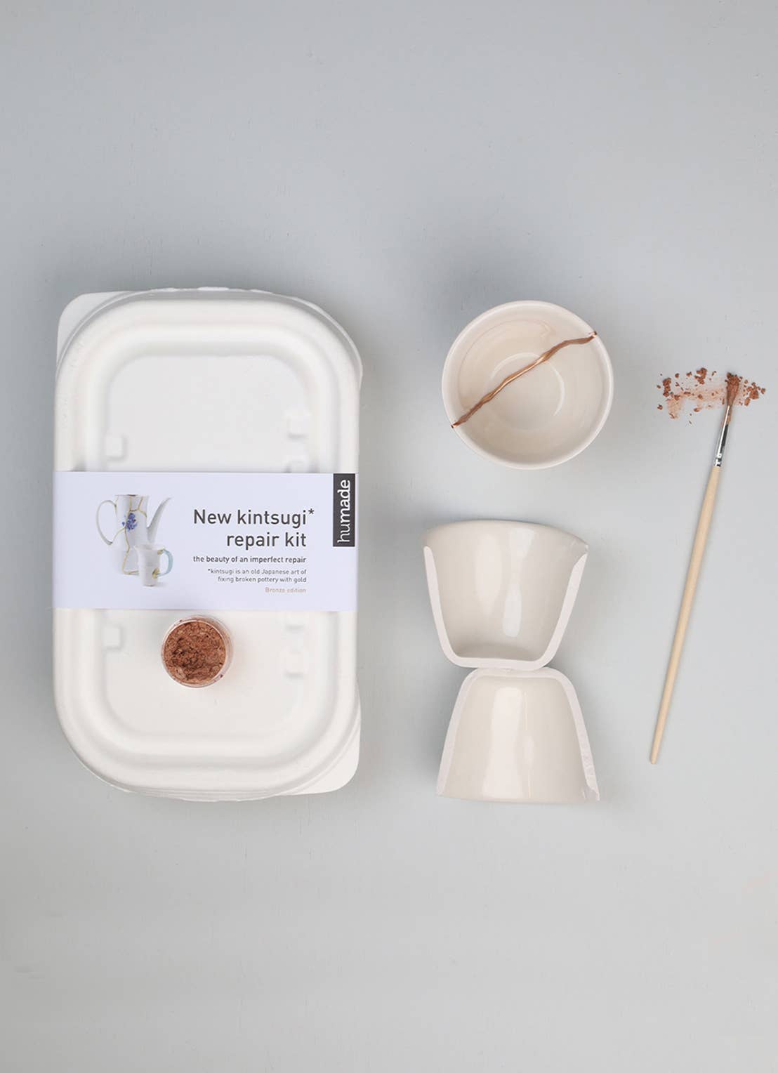 Kit Kintsugi - bronzo - Riparazione ceramica fai da te