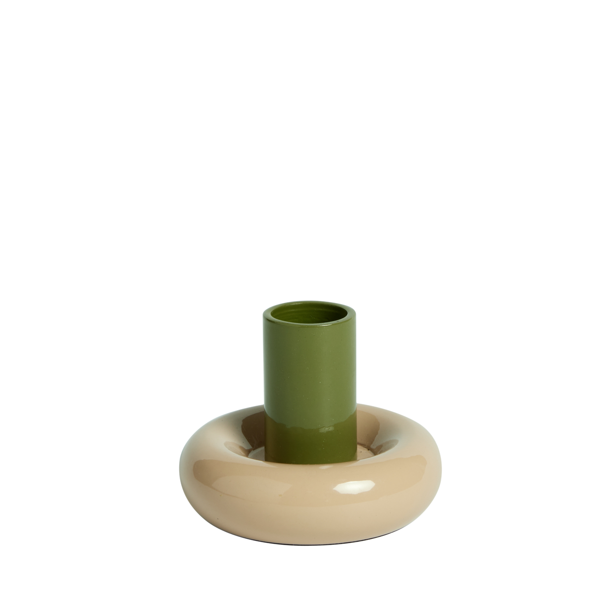 Portacandela Donut S - Kaki