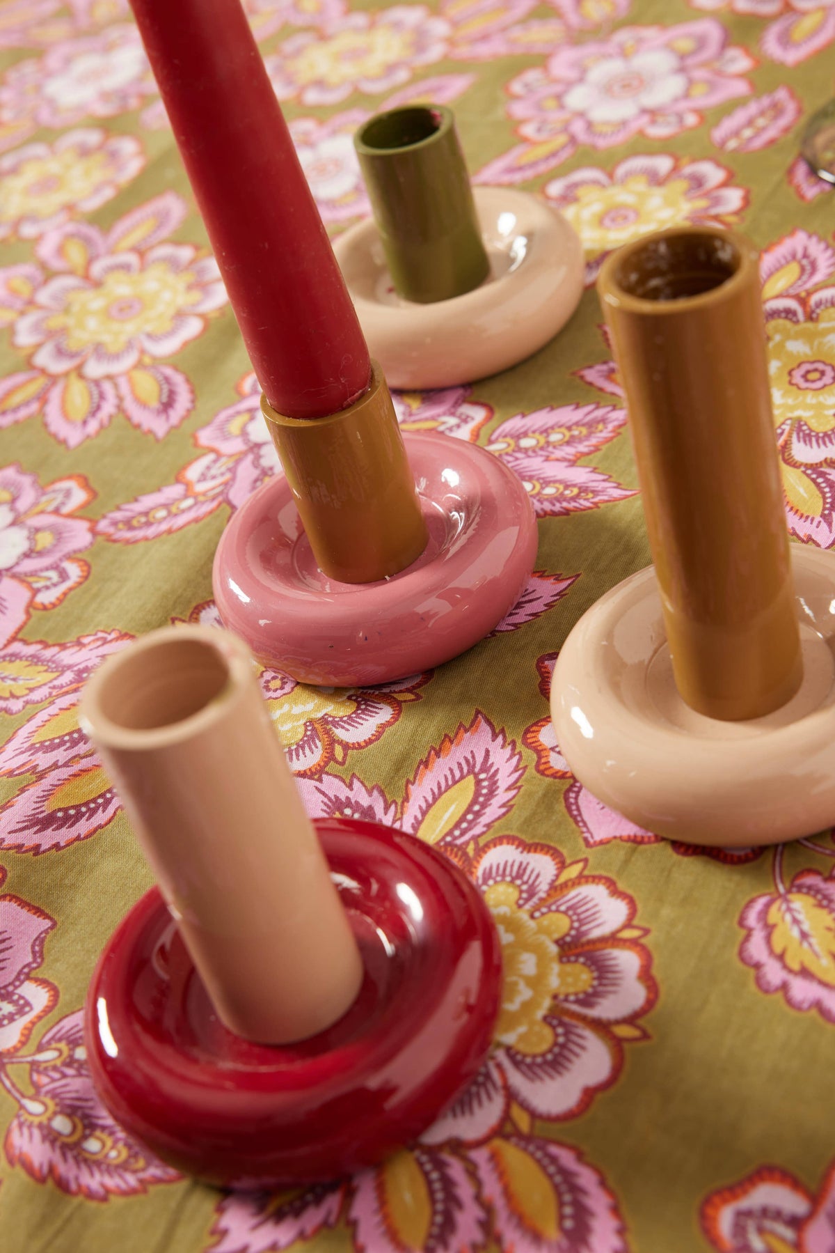 Portacandela Donut S - Palissandro
