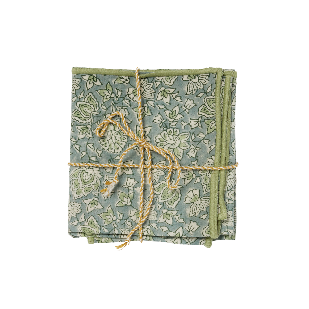 Set di 2 Tovaglioli - Arushi Blue Green