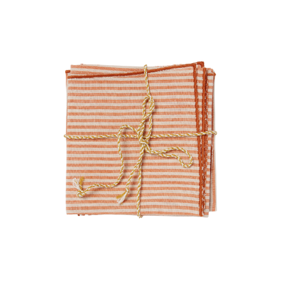 Set di 2 Tovaglioli - Righe Pumpkin