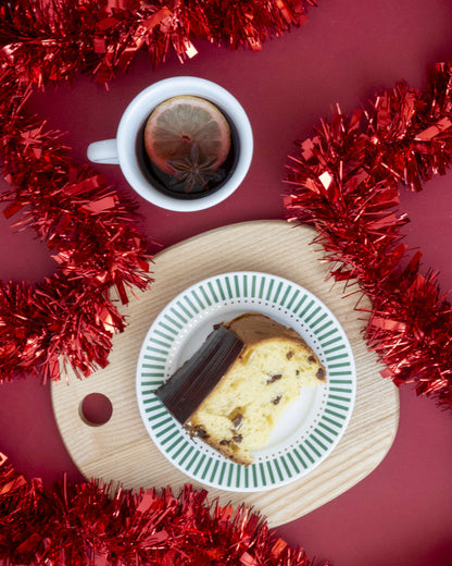 CIN CIN - Piatto in porcellana regalo perfetto per il Natale