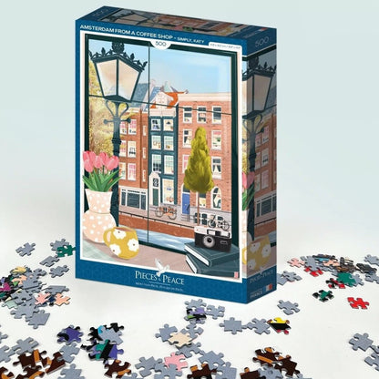 Puzzle da 500 pezzi - Amsterdam da un bar